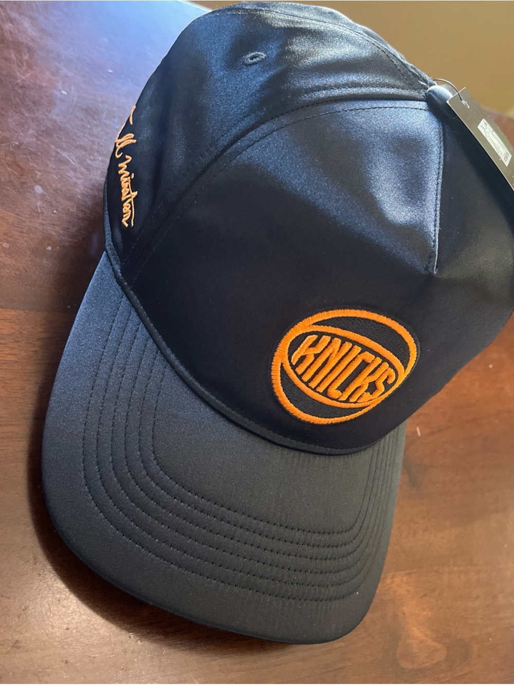 New York Knicks Hat 47 Brand X Tyrell Winston Hitch Black Satin Snapback NWT HTF